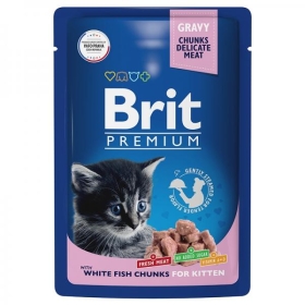 Brit Premium White Fish Kitten tarren 100g