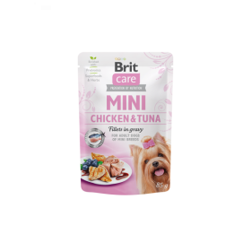 Brit Care Mini pouch Chicken&Tuna fillets in grave 85g