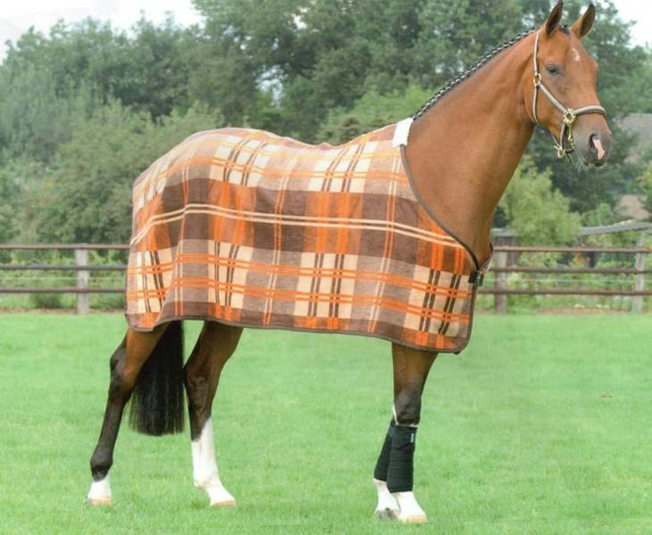 Equest Dralon fliistekk pruun 145cm