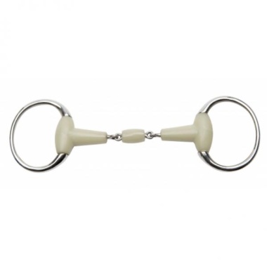 FEELING Flexi double-jointed eggbutt snaffle