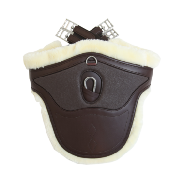 Kentucky Sheepskin stud girth special brown