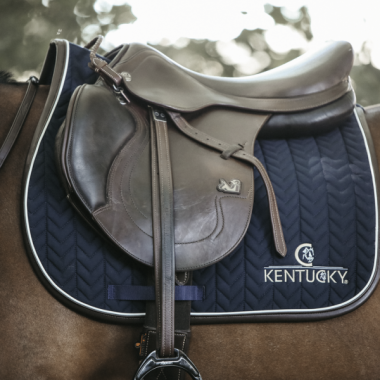 Kentucky fishbone leather  saddle pad