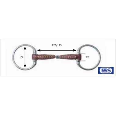 Metalab oliiv PINCHLESS nahast 17mm