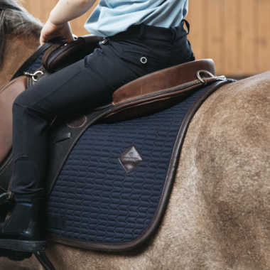 Saddle Pad leather color edition show jumping navy
