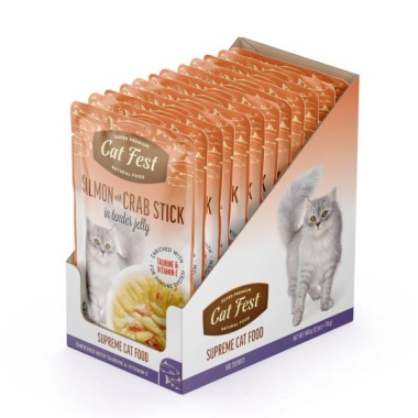 Cat fest einekotike lõhe ja krabipulgaga želees 70g 