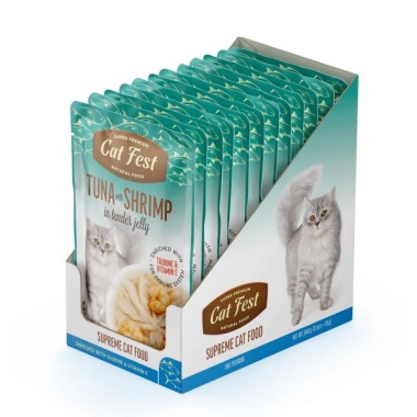 Cat fest einekotike tuunikala ja krevettidega želees 70g