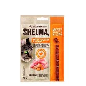 Shelma meaty sticks chicken-curkum 15g
