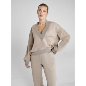 Aztec Diamond Premium Nude V-neck pusa
