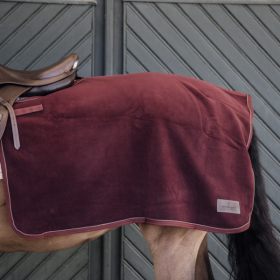 Quarter rug heavy fleece bordeaux