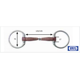 METALAB SS single jointed eggbutt snaffle PINCHLESS