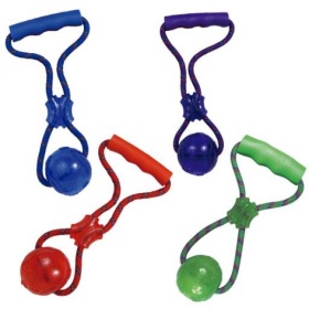 KONG Squeezz pall käepidemega M 6,3 cm x 31,7 cm Multicolor