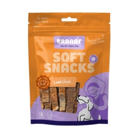 Braaaf Soft Snack Slices Lammas 85g
