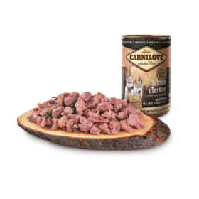 Carni Love Salmon & Turkey Pup kons 400g 