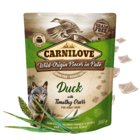 Carni Love pouch Pate Duck /Timothy Grass 300g
