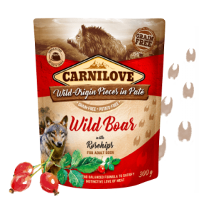 CL pouch Pate Wild Boar Rosehips 300g