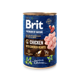Brit Premium by Nature konserv chicken with hearts 800g