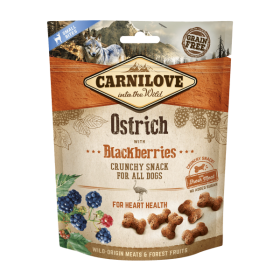 Carni Love Dog Snack Ostrich Blackberries fr200g 