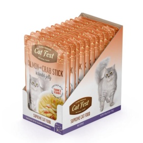 Cat fest einekotike lõhe ja krabipulgaga želees 70g 