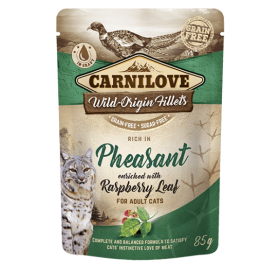 Carni Love Cat Pouch Pheasan Rasberry Leaves 85g 