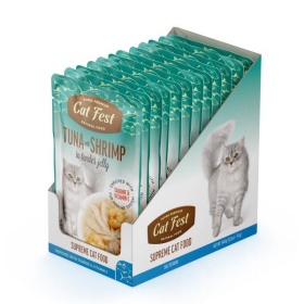 Cat fest einekotike tuunikala ja krevettidega želees 70g