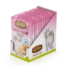 Cat fest einekotike kana ja krevettidega želees 70g