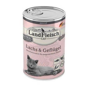 Land Fleisch Cat Lõhe & Linnuliha 400g