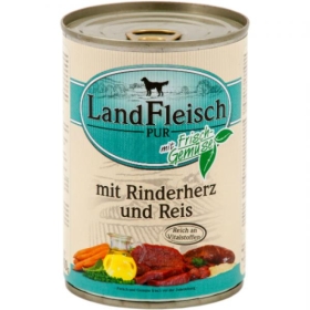 Landfeisch Dog Pur Rinderherz & Reis