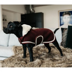 Dog coat heavy fleece bordoo