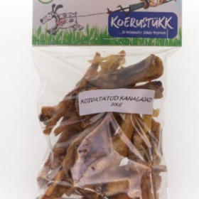 Koerustükk kuivatatud kanajalad 0,2 kg