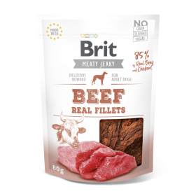 Brit Jerky Beef Real Fillets Snack 80g