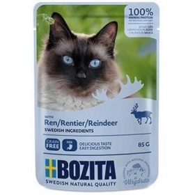 Bozita indoor&steril põhjapõdra tükid kastmes 85g