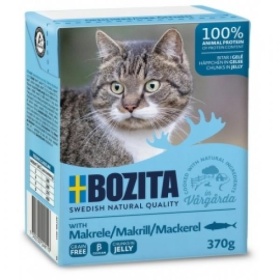 Bozita Chunks in Jelly with Mackerel 370g