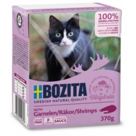 Bozita Chunks in sauce with Shrimps 370g