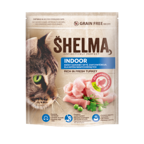 Shelma dry cat indoor fresh turkey 750g