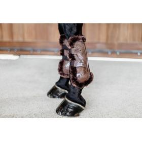 Vegan Sheepskin Tendon Boots Bamboo Elastic