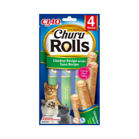 Churu Cat Rolls Chicken Recipe Wraps Tuna Recipe 10gx4