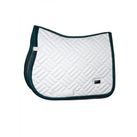 Jump Saddle Pad Modern White Dramatic Monday Full