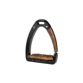 INNOVA RIDING DYNAMIC SAFETY STIRRUPS BLACK + dark wood