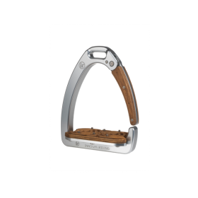 INNOVA RIDING DYNAMIC SAFETY STIRRUPS SILVER + dark wood